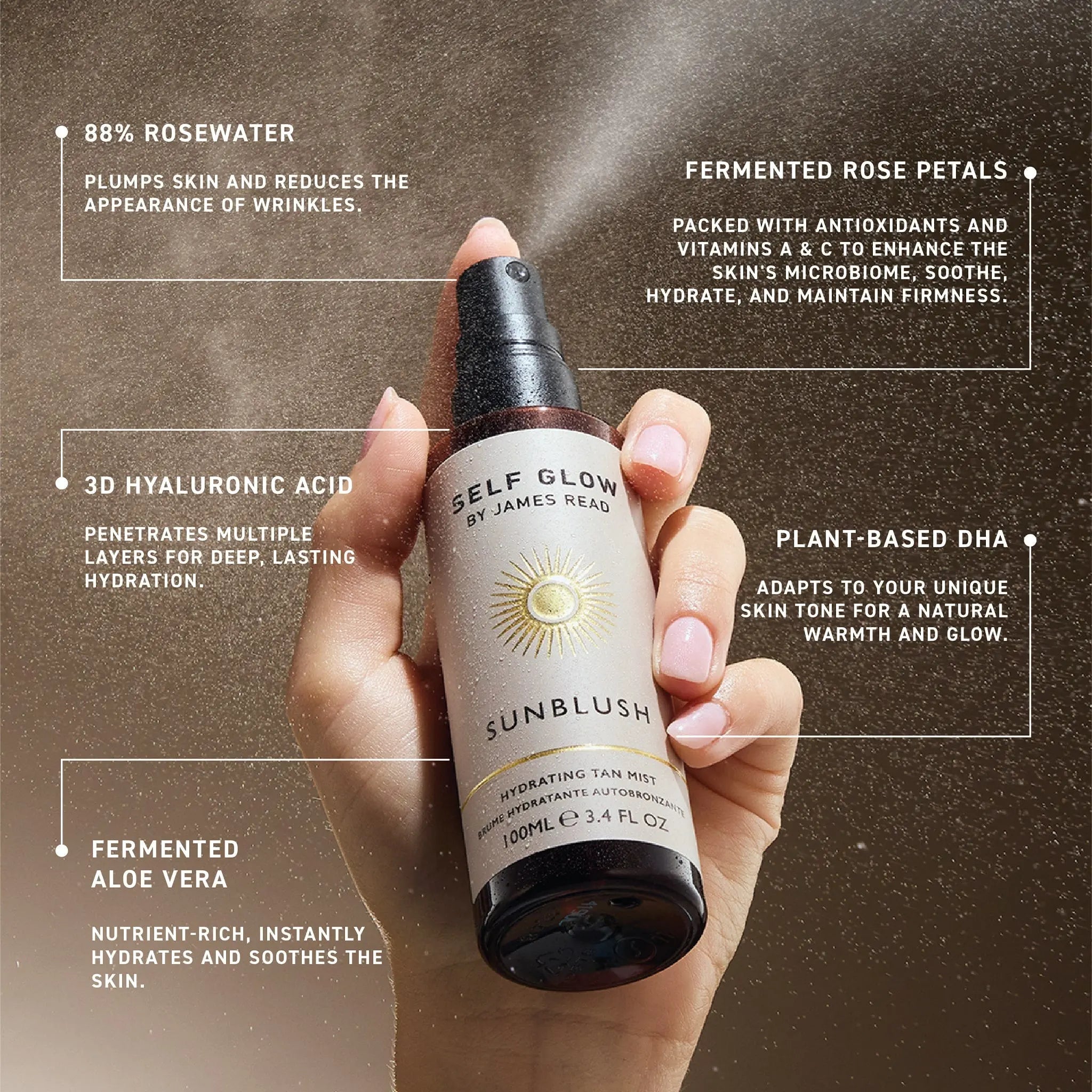 Sunblush - Hydrating Tan Mist 100ml - Self Glow by James ReadSkincareJRHTM100